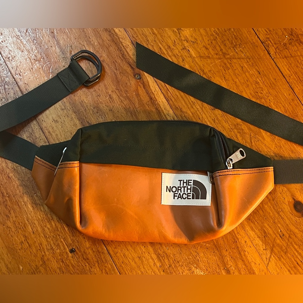 North Face Leather & Canvas Belt Bag
